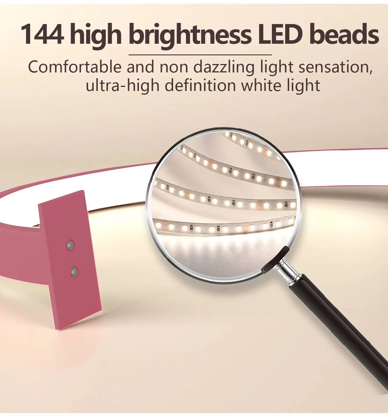 LED Nail Lamp Half Moon Beauty and Brightening Beauty Salon Desktop Lamp Eyelash Beauty Makeup Eye Care Nail Art Special Lights