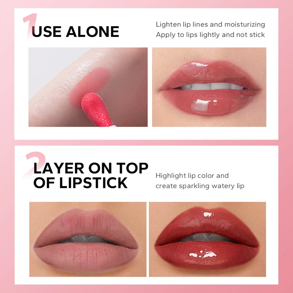 BEAUTY GLAZED 2pcs Lip Makeup Set,Matte Lipstick + Moisturizing Lip Oil,Nude Lipstick Matte Lipstick: Hydrate, Nourish, Brighten