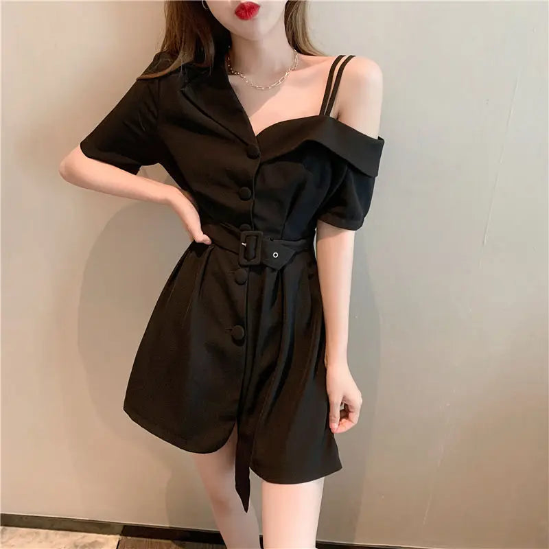 Dresses for Women 2024 Silk Clothes Formal Occasion Blazer Woman Dress Satin Chiffon Mini Short Sensual Sexy One-piece New In X