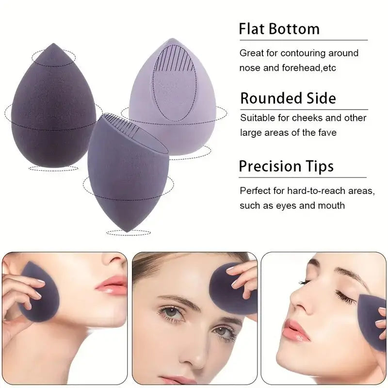 5 Bags of Beauty Eggs Makeup Sponge (Beauty Egg), Foundation Make-Up Mixed Beauty Sponge, Flawless Liquid, Cream and Powder, Mu