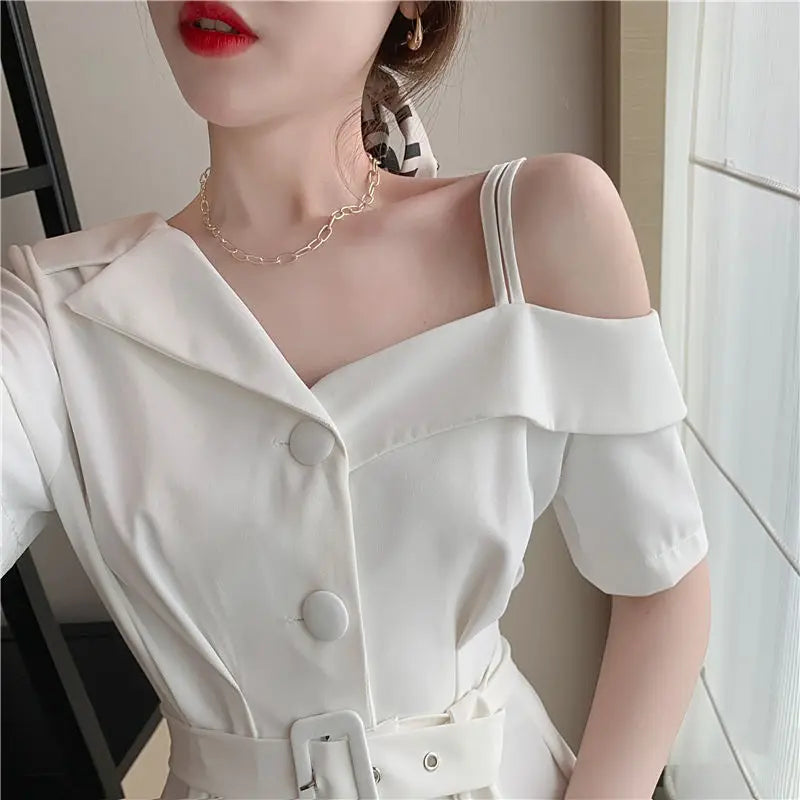 Dresses for Women 2024 Silk Clothes Formal Occasion Blazer Woman Dress Satin Chiffon Mini Short Sensual Sexy One-piece New In X