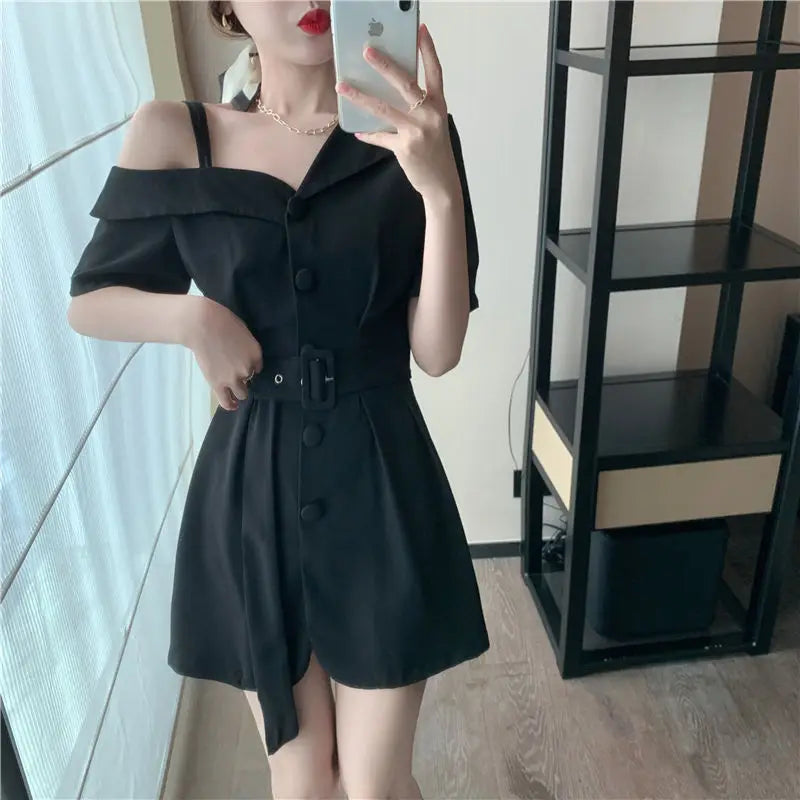 Dresses for Women 2024 Silk Clothes Formal Occasion Blazer Woman Dress Satin Chiffon Mini Short Sensual Sexy One-piece New In X