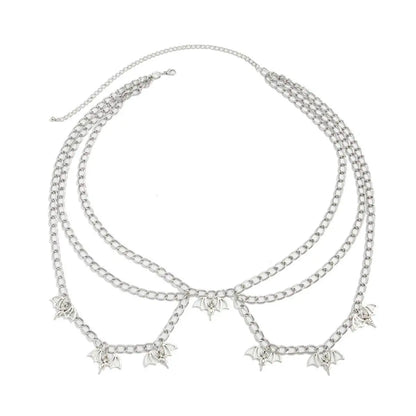 Gothic Multi-Layer Metal Belly Waist Chain