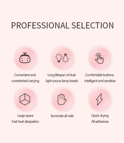 LED Nail Lamp Half Moon Beauty and Brightening Beauty Salon Desktop Lamp Eyelash Beauty Makeup Eye Care Nail Art Special Lights