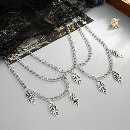 Gothic Multi-Layer Metal Belly Waist Chain