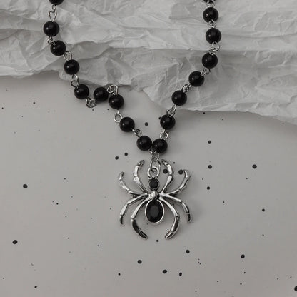 Gothic Bat Cross Dark Pendant Necklace