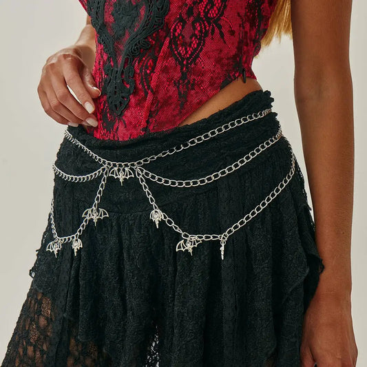 Gothic Multi-Layer Metal Belly Waist Chain