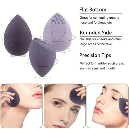 5 Bags of Beauty Eggs Makeup Sponge (Beauty Egg), Foundation Make-Up Mixed Beauty Sponge, Flawless Liquid, Cream and Powder, Mu