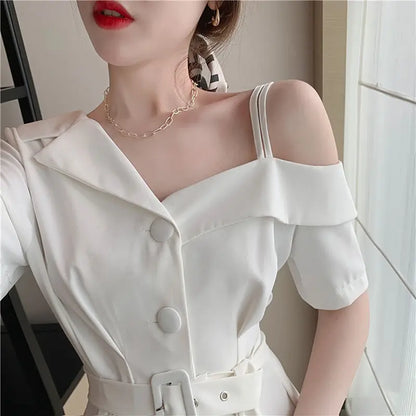 Dresses for Women 2024 Silk Clothes Formal Occasion Blazer Woman Dress Satin Chiffon Mini Short Sensual Sexy One-piece New In X