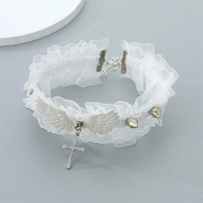 Gothic Punk Adjustable Clavicle Collar Necklace