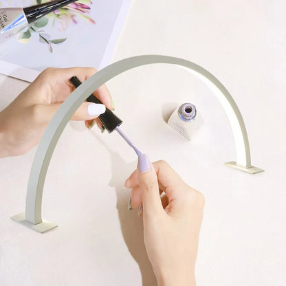 LED Nail Lamp Half Moon Beauty and Brightening Beauty Salon Desktop Lamp Eyelash Beauty Makeup Eye Care Nail Art Special Lights